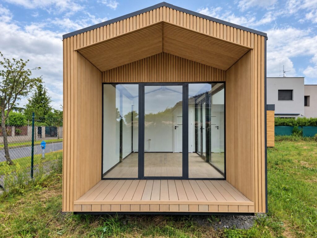 Modulový dům Stodola 21 m² — boční pohled