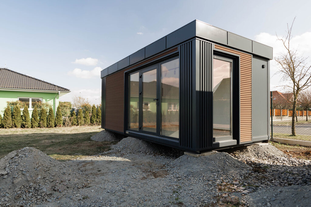 Modulový dům do 40 m² na zahradě rodinného domu